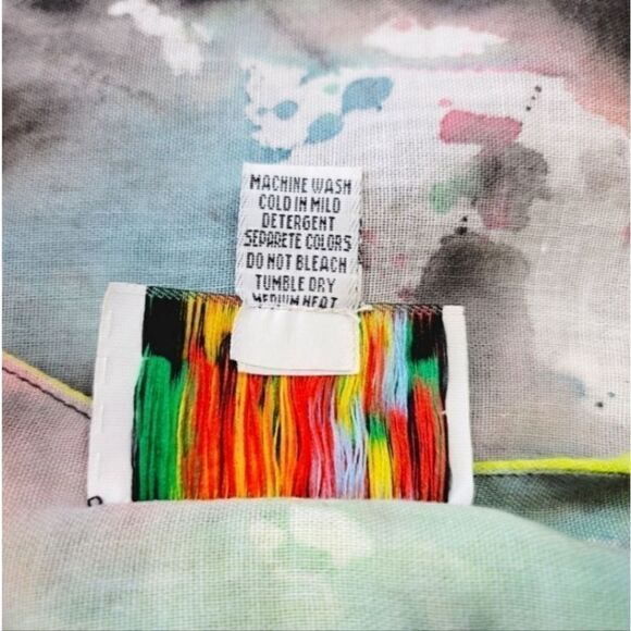 Sucesos Hand Painted One Of A Kind Painter's Palette Sleeveless Tank Dress OSFM - Picture 7 of 9